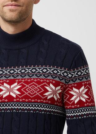 Свитер mcneal крупной вязки с узорами organic cotton