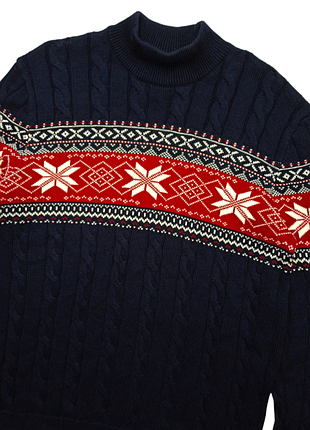 Свитер mcneal крупной вязки с узорами organic cotton