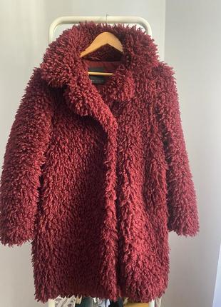 Шубка тедді zara