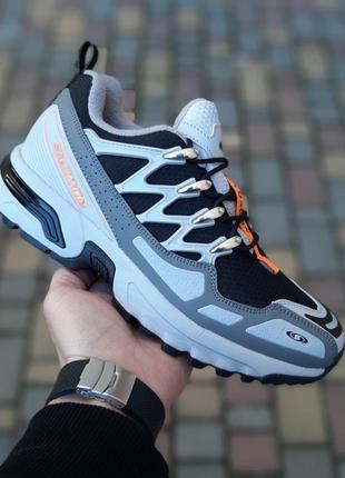 Salomon acs oq gore-tex світло сірі з помаранчевим ❄️зима