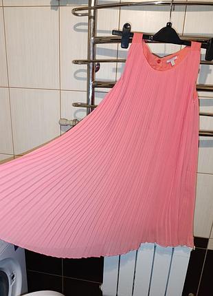 Праздничное платье плиссе 134-146 рост 9-11 лет