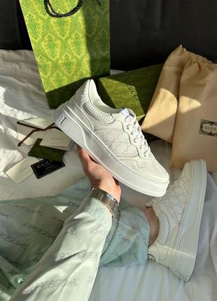 Кроссовки gucci gg sneakers white