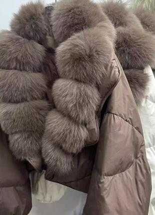 Пуховик з мехом