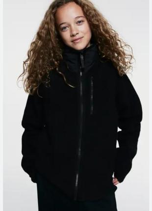 Спортивная кофта флиска шерпа h&m sport