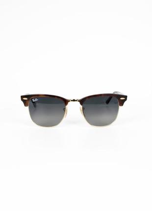 Очки солнцезащитные унисекс ray ban rb3016 clubmaster tort grey grad оригинал