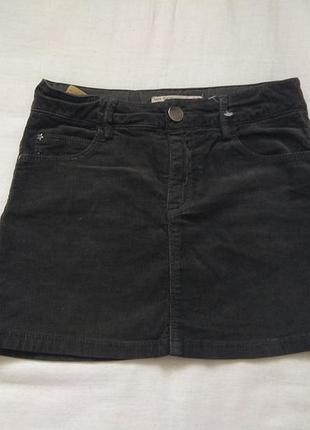 Вельветовая юбка на девочку zara 7-8 лет