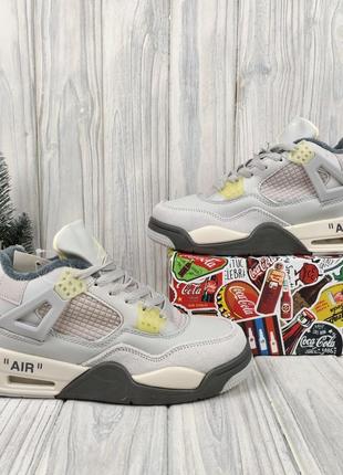 Жіночі кросівки nike air jordan 4 retro на хутрі
