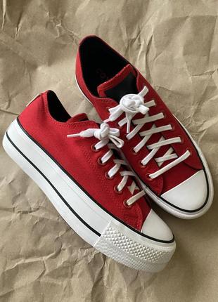 Кеди на платформі converse