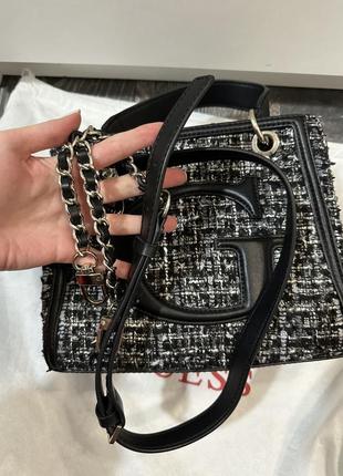 Твидовая сумка guess оригинал6 фото