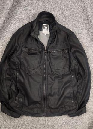 G-star raw arc zip 3d slim jacket чоловіча куртка джинсовка з вощеної тканин
