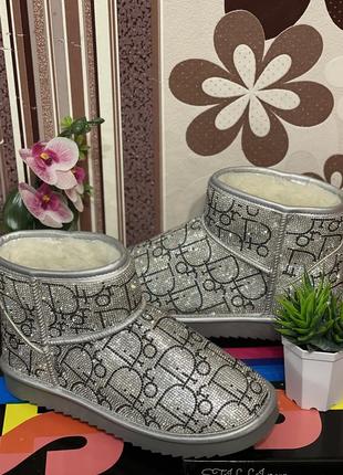 🔥🔥угги натуральные с камушками 💎💎💎