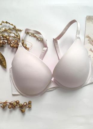 Бюстгальтер базовый гладкий 34d 75d 80c pink