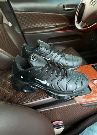 Кросівки nike air max tn plus leather black