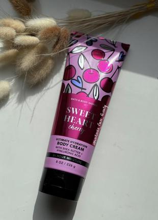 Крем для тела bath and body works sweetheart cherry