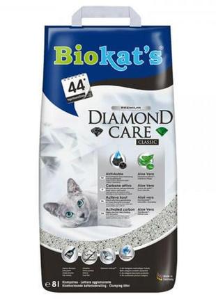 Наповнювач бентонітовий biokats diamond classic 8 літрів