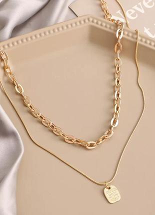 Короткое колье, подвеска с кулоном, цепочка