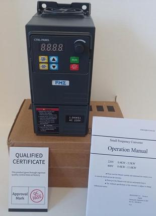Частотный преобразователь fmz 1.5 квт 220в/3-ф220в