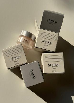 Відновлюючий крем з антивіковим ефектом sensai cellular performance cream мініатюри по 4,6мл