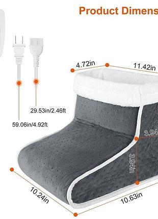 Сток електрогрілка для ніг imountek grey