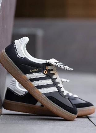 Adidas samba x wales bonner black white