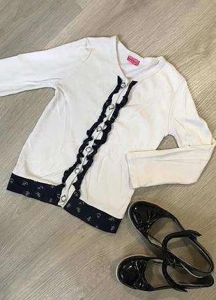 Кофта на пуговицах 7-8 лет