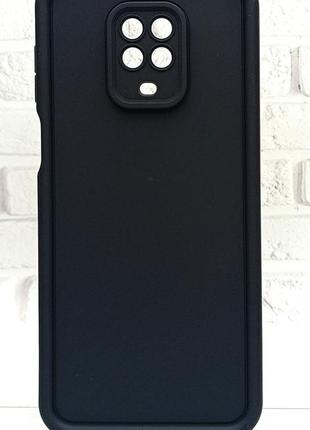 Чохол shock case для телефона xiaomi note 9 pro бампер силіконовий чорний