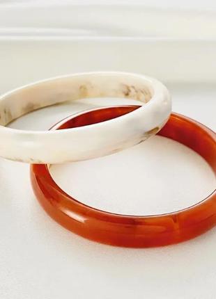 Браслеты женские акриловые пластиковые  2 единицы