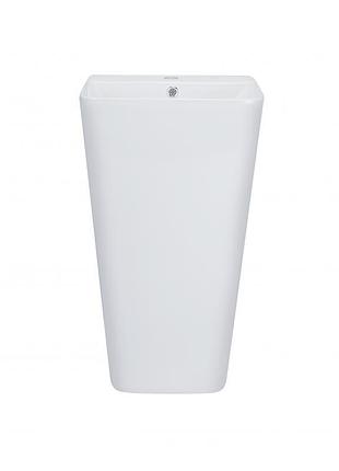 Раковина напольная моноблок qtap tern 440х380х830mm white qt1711g302wn