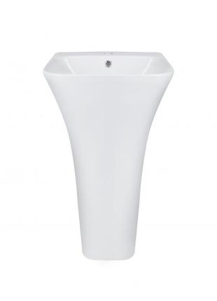 Раковина напольная моноблок qtap crow 450x435x835 white qt0511g315wn