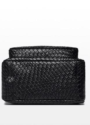 Женский кожаный городской рюкзак weisen daishu 1222 черный