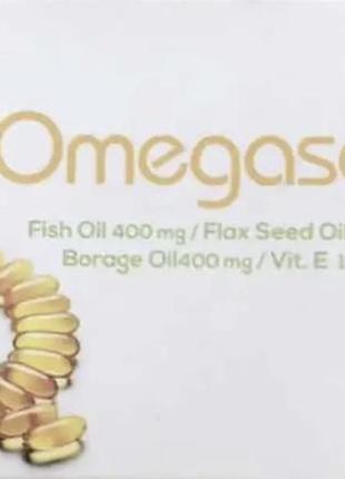 Omegaseef омега-3,6, 9, лляна олія, олія бораго, вітамін е. 30капсул. виробництво: вавилон.