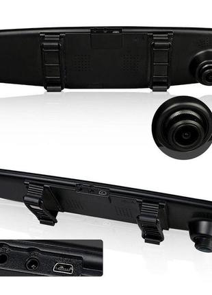 Автомобільний відеореєстратор vehicle blackbox dvr fullhd 1080, автореєстратор з камерою заднього виду ak-476 фото