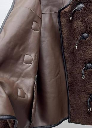 Дублянка тедді коричнева бежева 8