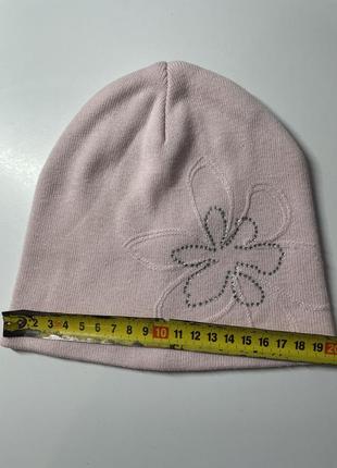 Ніжно-рожева весняна шапка для дівчинки 8-11 років бренд h&m4 фото