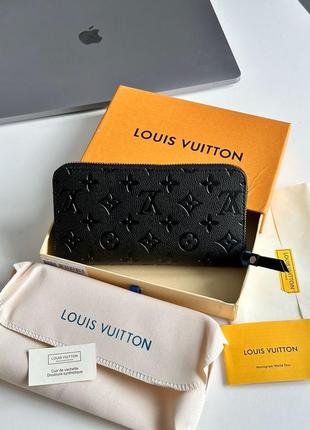 Louis vuitton zippy vertical wallet black canvas (