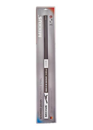 Душевой трап с нерж. стали sus304 mixxus drain-05-80-slim black (30x800мм) (черный) (mi6171)