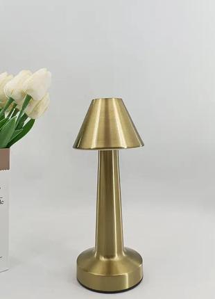 Настольная лампа металлическая с аккумулятором table lamp настольная сенсорная led лампа