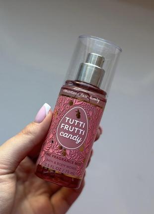 Спрей для тела/волосы bath and body works tutti frutti candy в мини формате