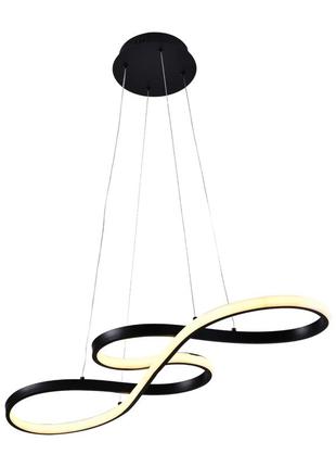 Люстра підвісна світлодіодна sirius lcd3054 bk чорна
