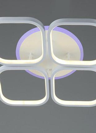 Люстра світлодіодна акрилова sirius b s2008/4 96w+12w