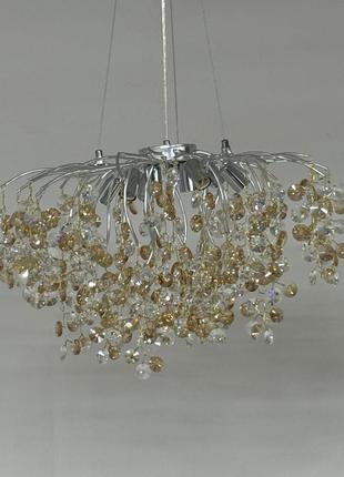 Люстра кришталева підвісна sirius wm-7015/800 хром