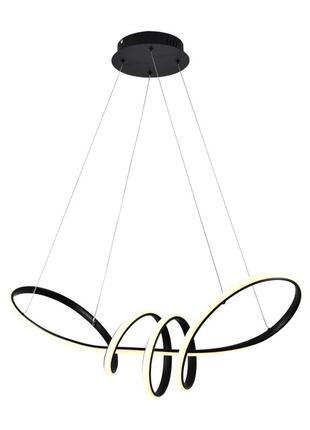 Люстра підвісна світлодіодна sirius lcd3056 bk чорна