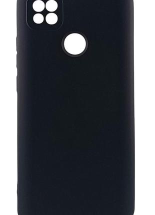 Чохол silicone case для xiaomi redmi 9c бампер з мікрофіброю чорний