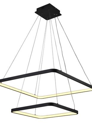 Люстра підвісна світлодіодна sirius lcd3018 bk чорна