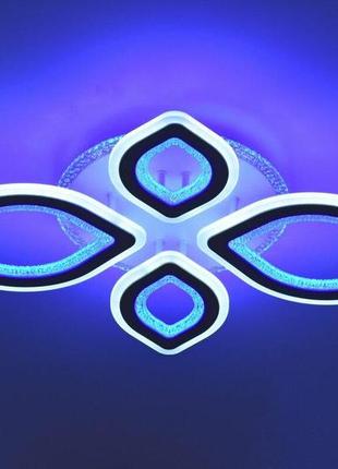 Люстра світлодіодна акрилова sirius ш 77615/2+2 wt