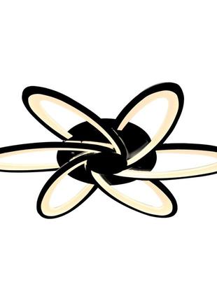 Люстра світлодіодна акрилова sirius 6236-6 bk 104w