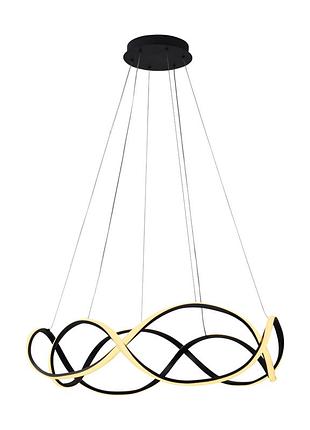 Люстра підвісна світлодіодна sirius lcd3078 bk чорна