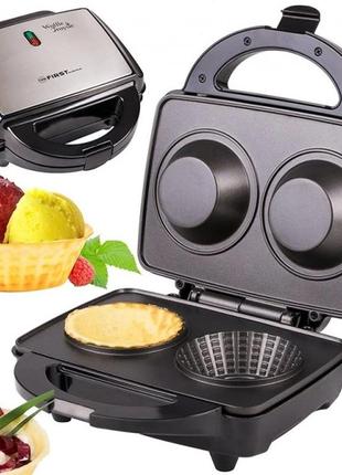 Вафельниця 600 вт, тарталетки first