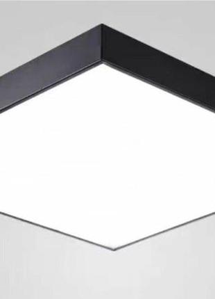 Люстра світлодіодна квадрат sirius gld-23415 bk 18w*2