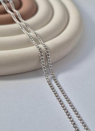 Срібна цепочка панцир 45 см срібло 925 проби родоване 2.99г pd50rod